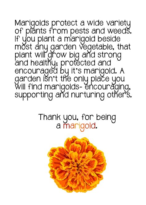 Find Your Marigold Printable